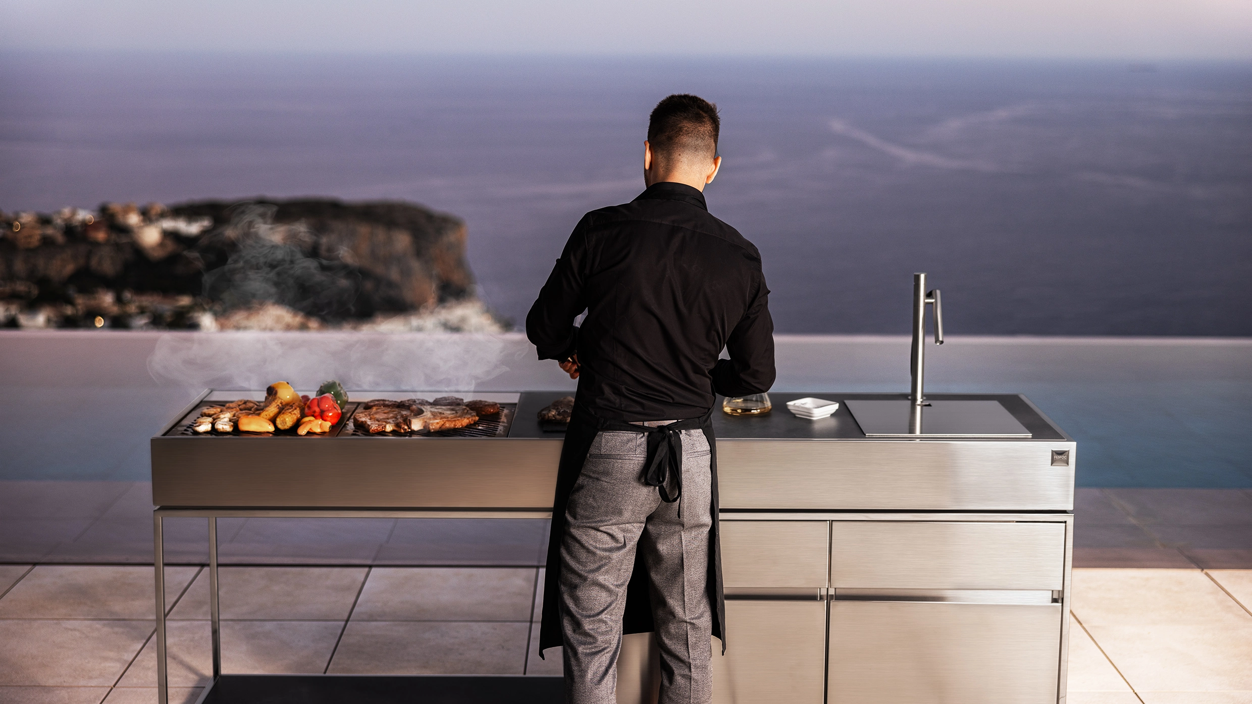 cozinha externa moderna