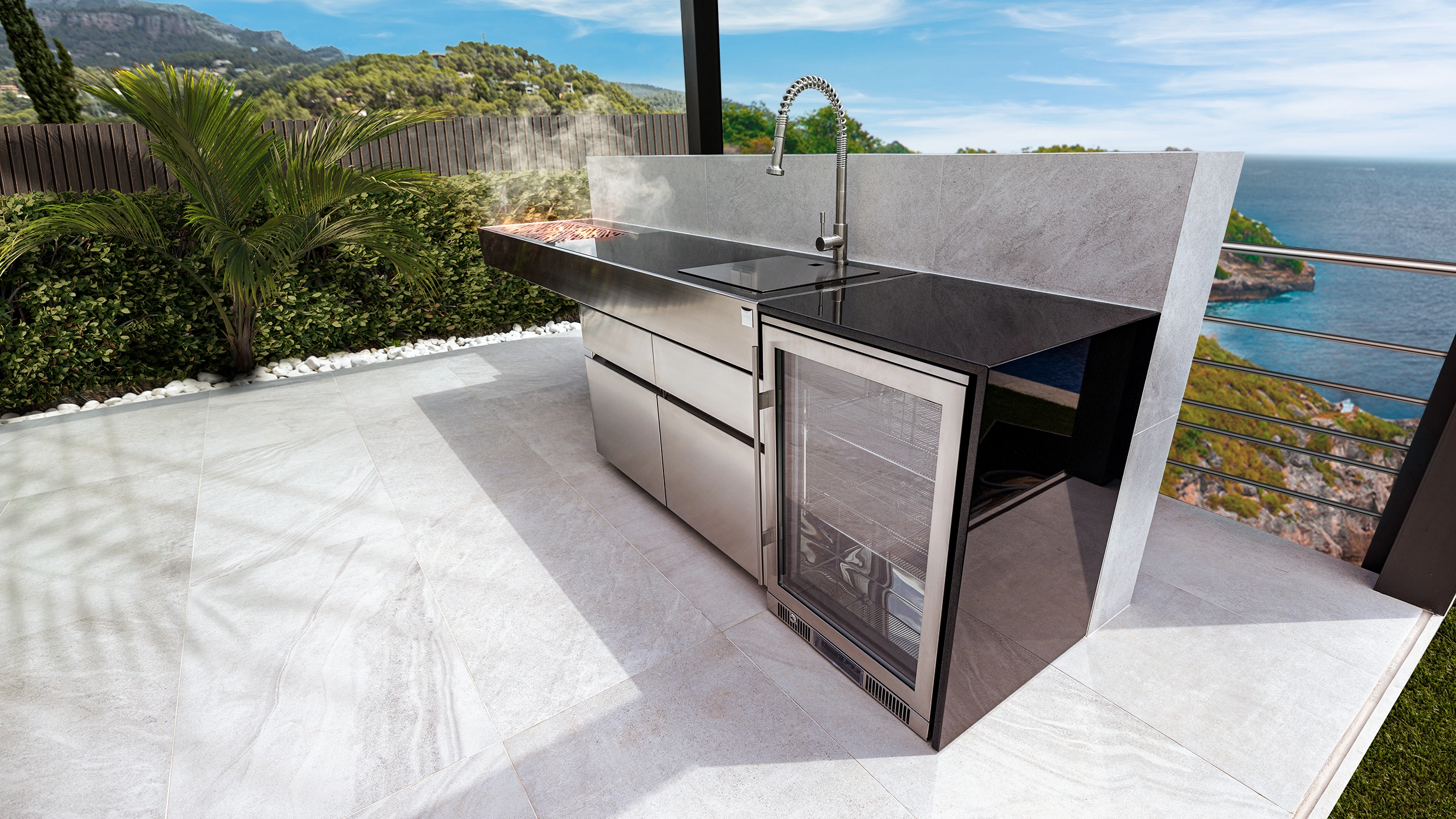 cozinha exterior aberta