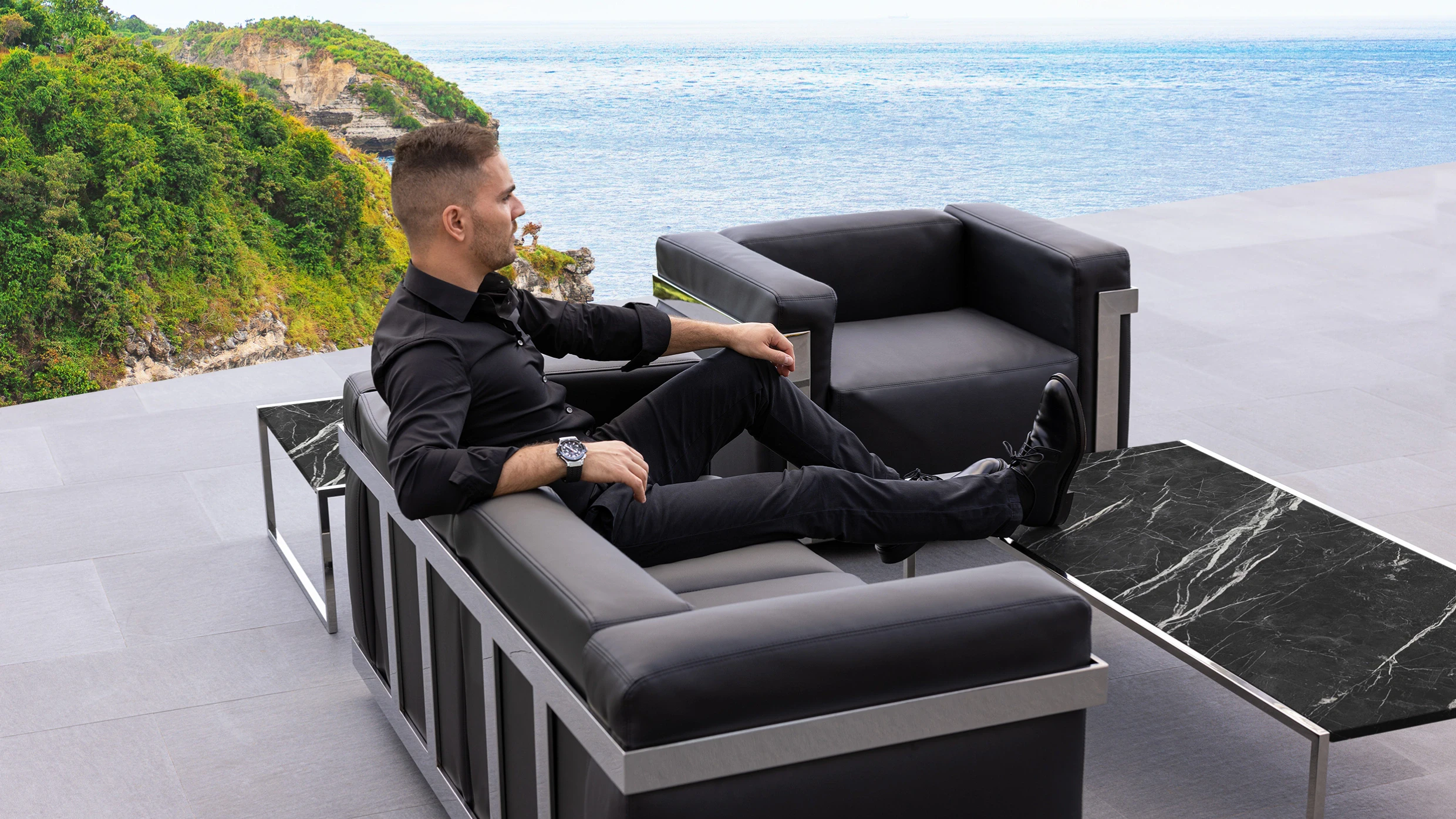 conjunto sofa jardim