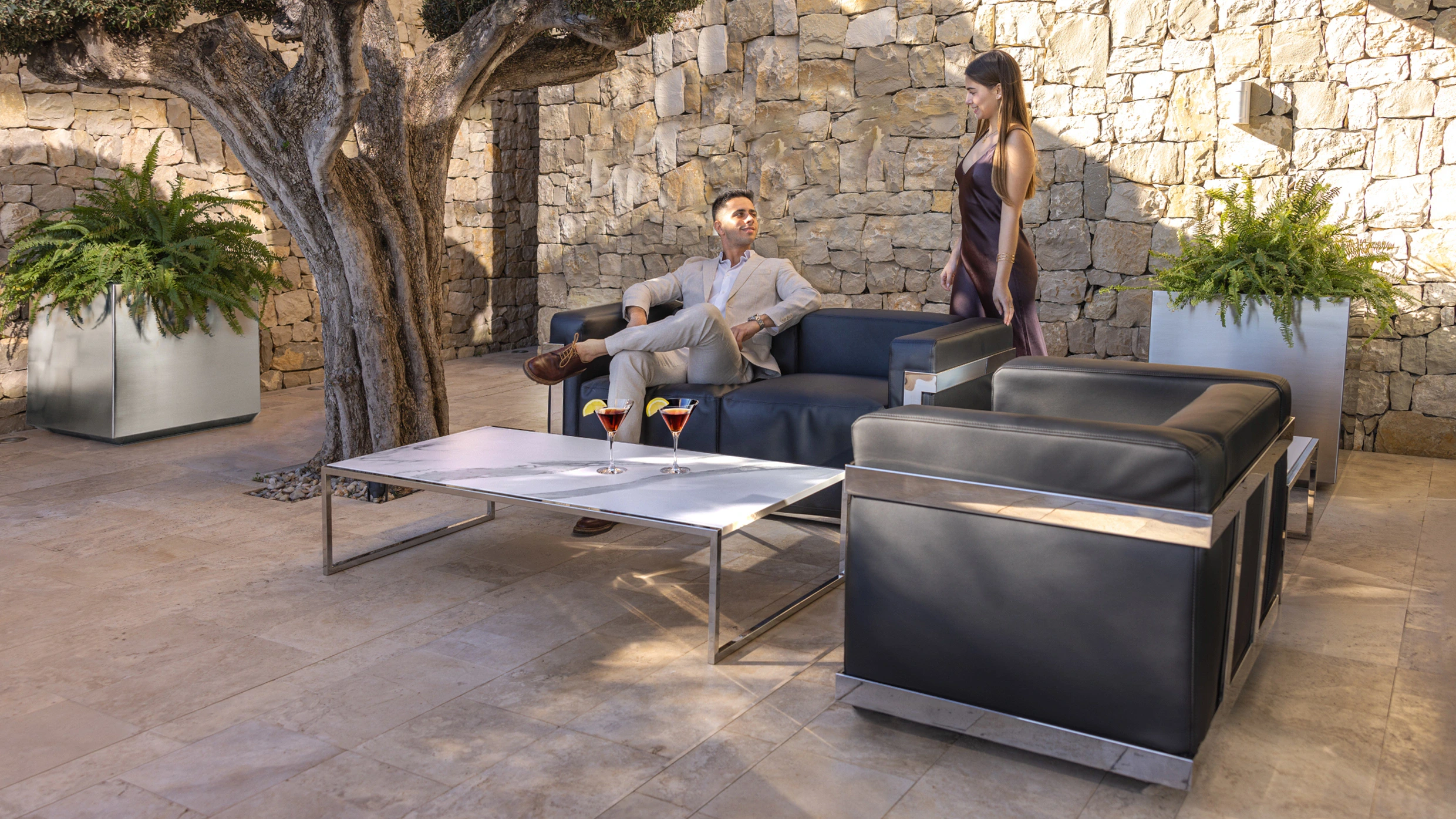 conjunto sofa jardim