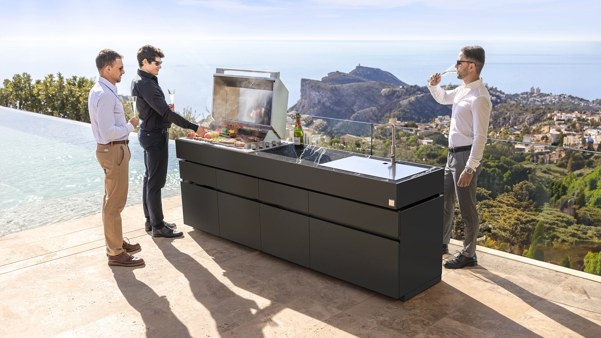 cozinha gourmet no quintal