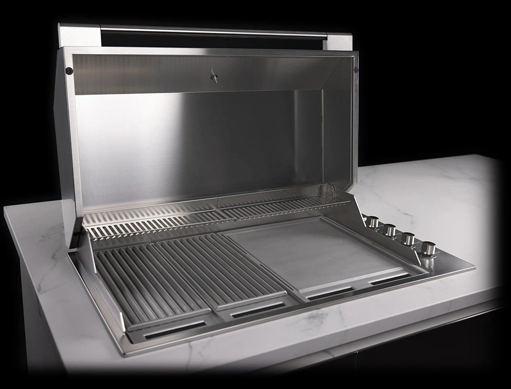 cozinha gourmet externa com churrasqueira